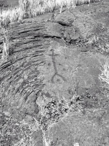 Petroglyphs at Kilauea